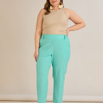 Leichte, elastische Sommerhose - Aqua – Aqua
