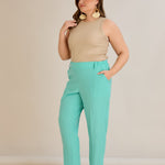 Leichte, elastische Sommerhose - Aqua – Aqua