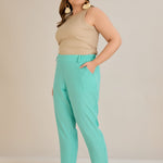 Leichte, elastische Sommerhose - Aqua – Aqua