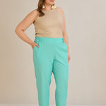 Leichte, elastische Sommerhose - Aqua – Aqua