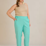 Leichte, elastische Sommerhose - Aqua – Aqua