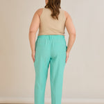 Leichte, elastische Sommerhose - Aqua – Aqua