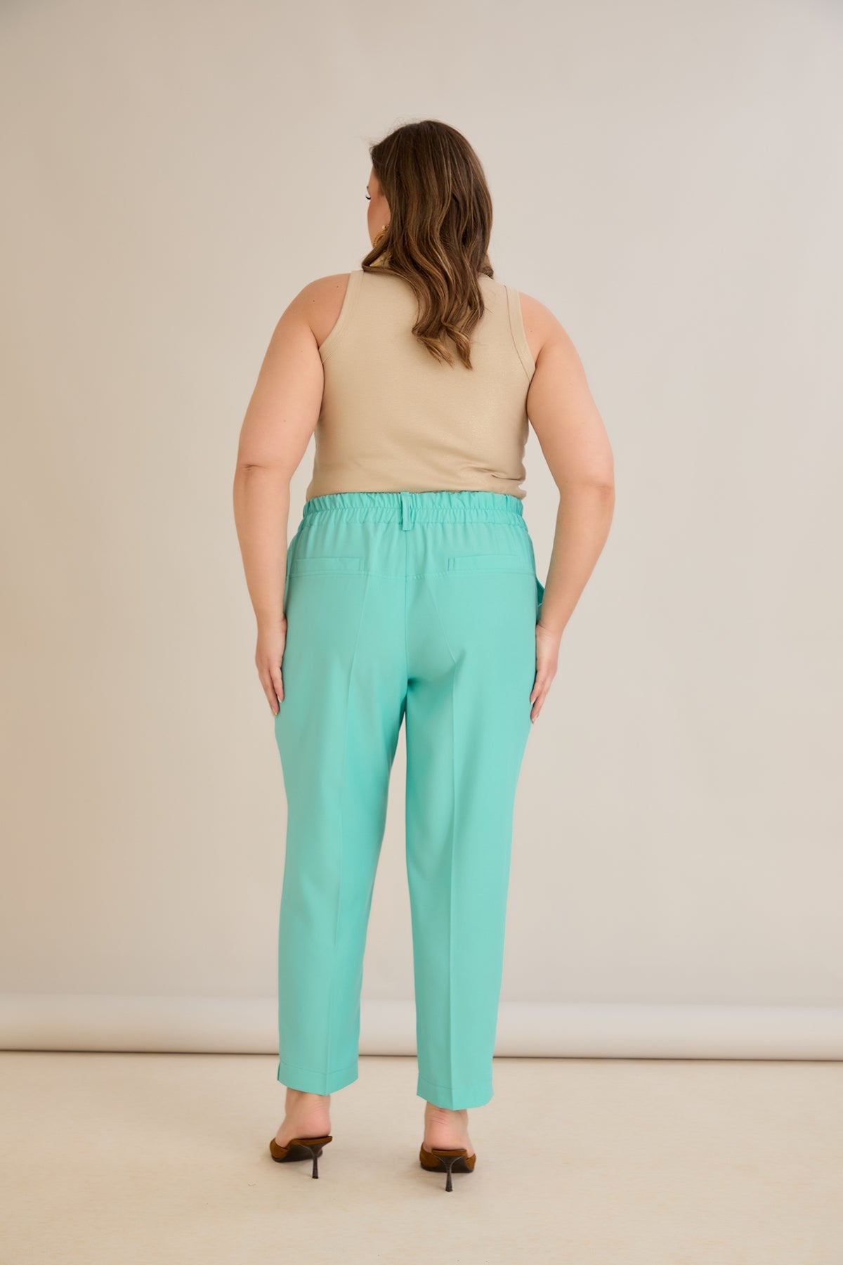 Leichte, elastische Sommerhose - Aqua – Aqua