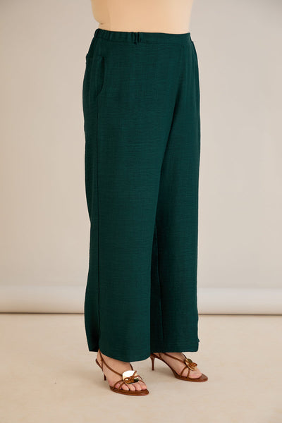 Weite Sommerhose - Grün