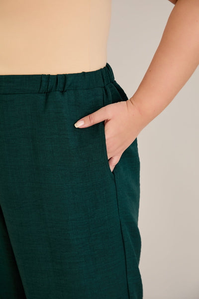 Weite Sommerhose - Grün