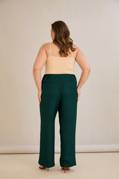 Weite Sommerhose - Grün