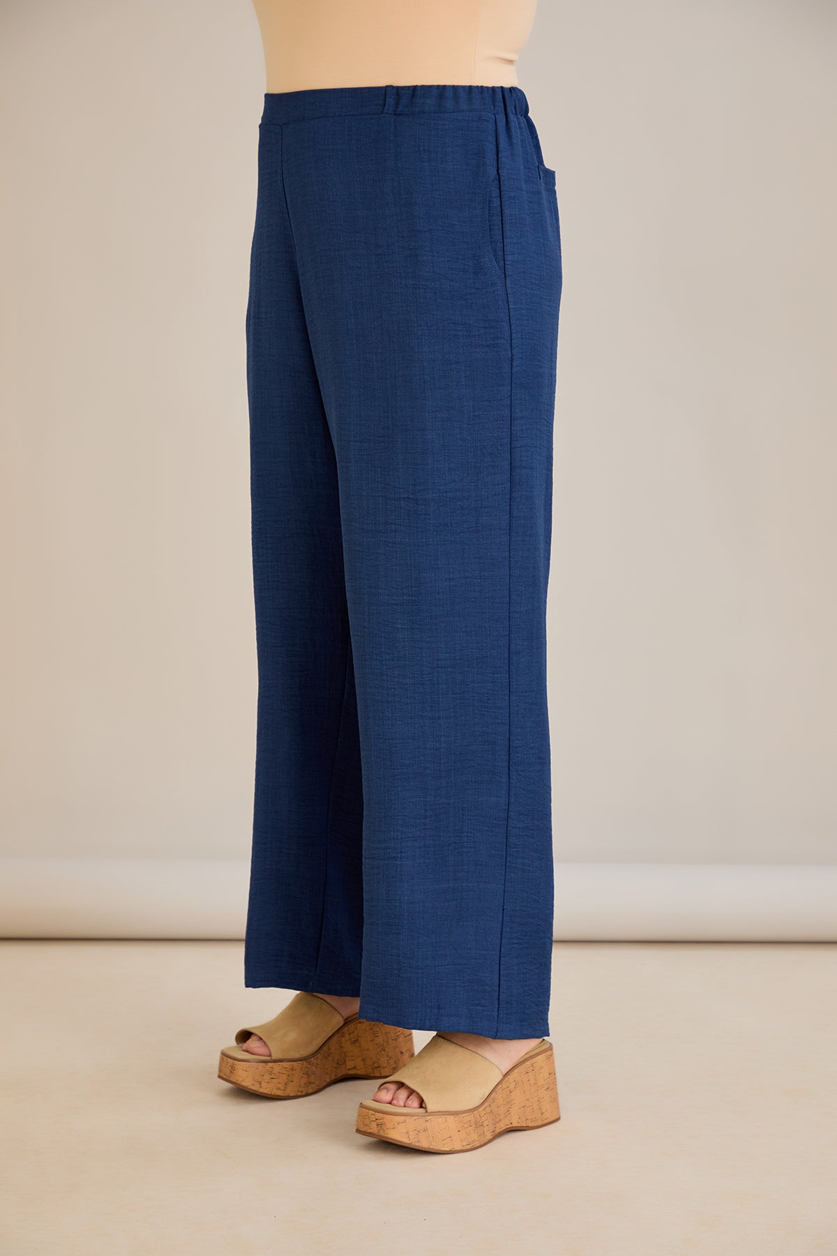 Weite Sommerhose - Blau