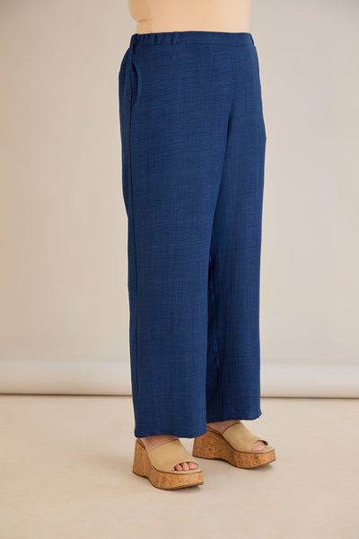 Weite Sommerhose - Blau