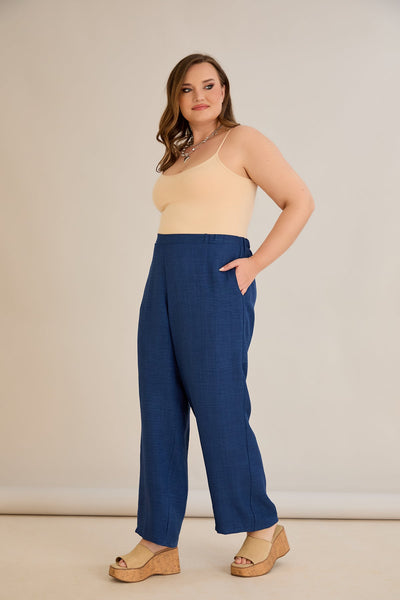 Weite Sommerhose - Blau