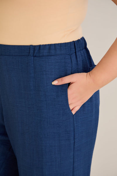 Weite Sommerhose - Blau