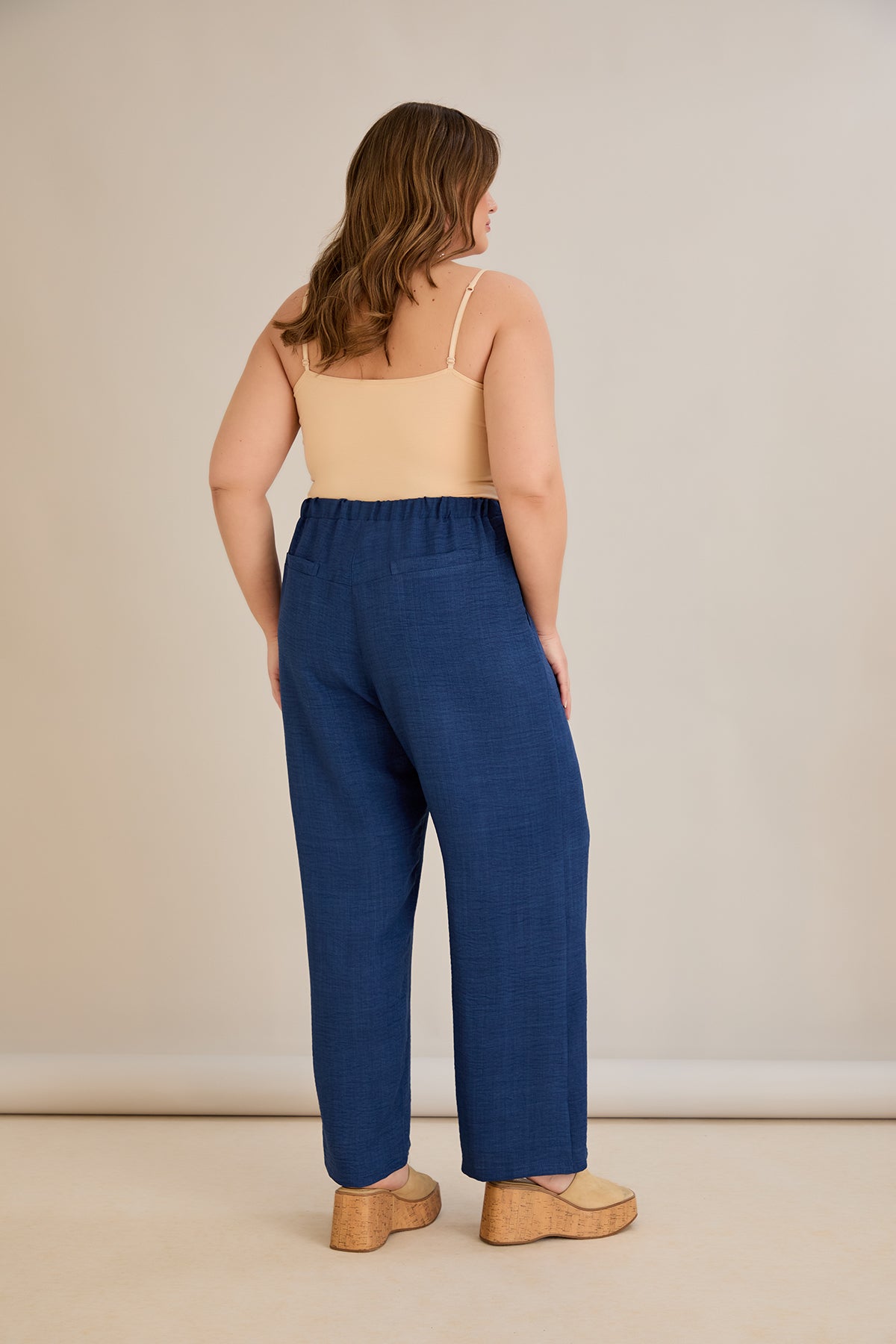 Weite Sommerhose - Blau