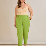 Leichte, elastische Sommerhose - Grün – Grün
