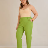 Leichte, elastische Sommerhose - Grün – Grün