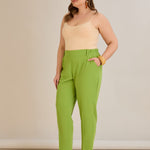 Leichte, elastische Sommerhose - Grün – Grün