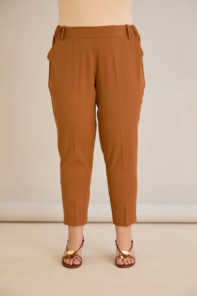 Leichte, elastische Sommerhose - Karamelle
