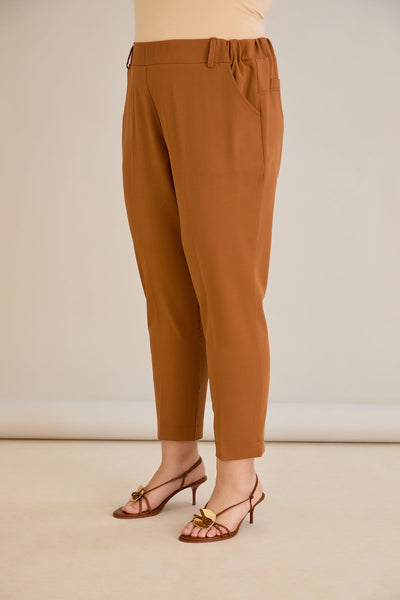 Leichte, elastische Sommerhose - Karamelle