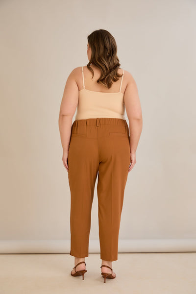 Leichte, elastische Sommerhose - Karamelle