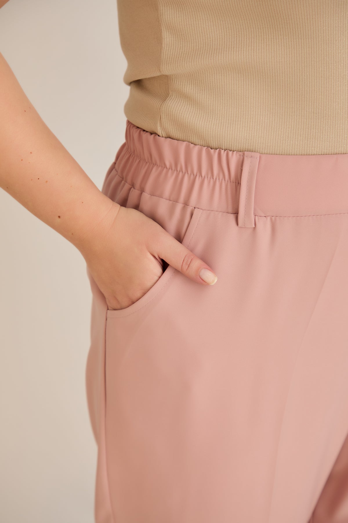 Leichte, elastische Sommerhose - Pastel – Pastel