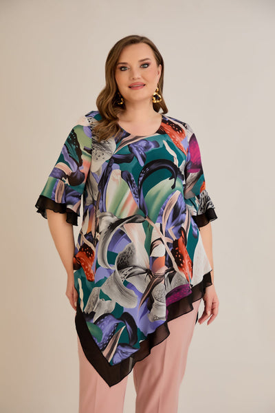 Chiffon Tunika - Multifarbe