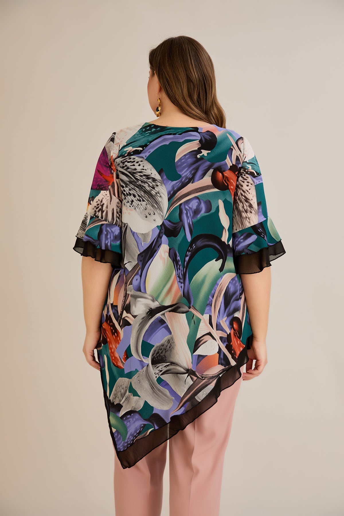 Chiffon Tunika - Multifarbe