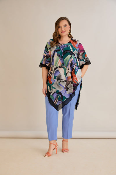 Chiffon Tunika - Multifarbe
