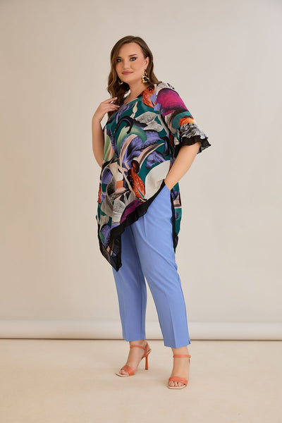 Chiffon Tunika - Multifarbe