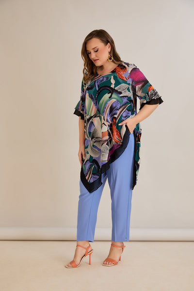 Chiffon Tunika - Multifarbe