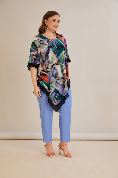 Chiffon Tunika - Multifarbe