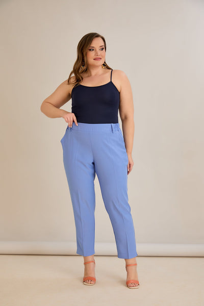 Leichte, elastische Sommerhose - Violet