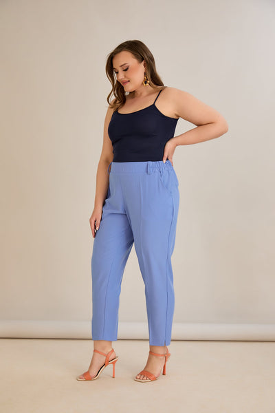 Leichte, elastische Sommerhose - Violet