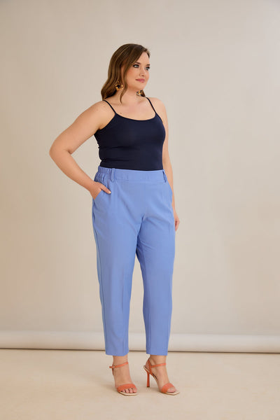 Leichte, elastische Sommerhose - Violet
