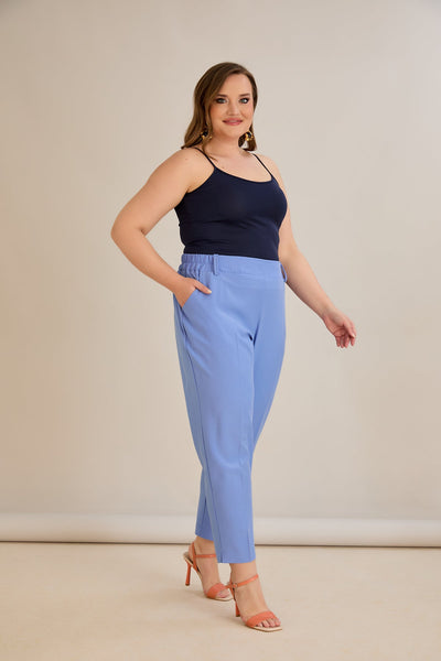 Leichte, elastische Sommerhose - Violet