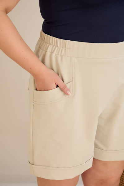 Kurze Hosen - Milchgrau