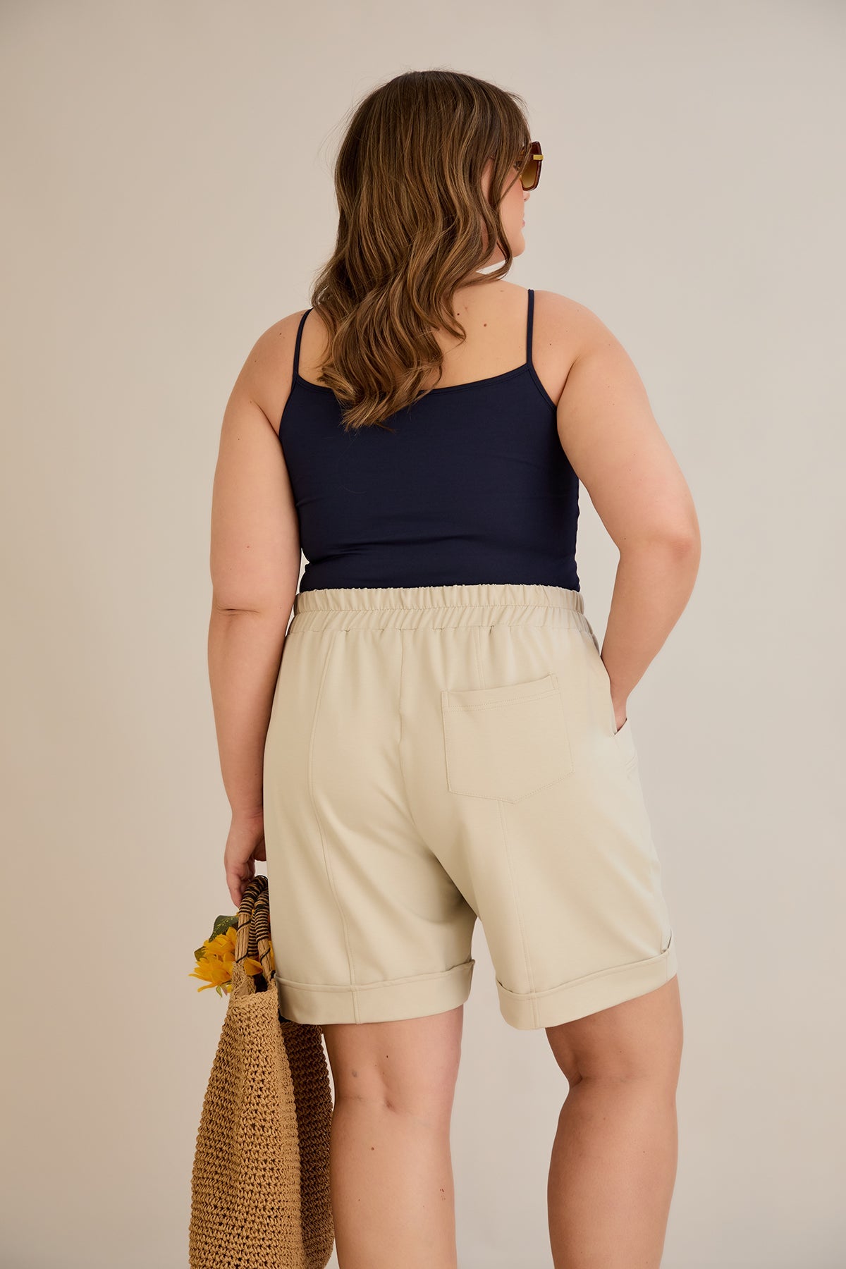 Kurze Hosen - Milchgrau – Milchgrau