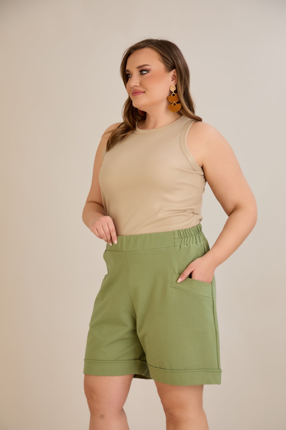 Kurze Hose - Grün