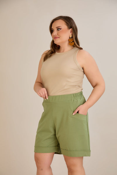Kurze Hose - Grün