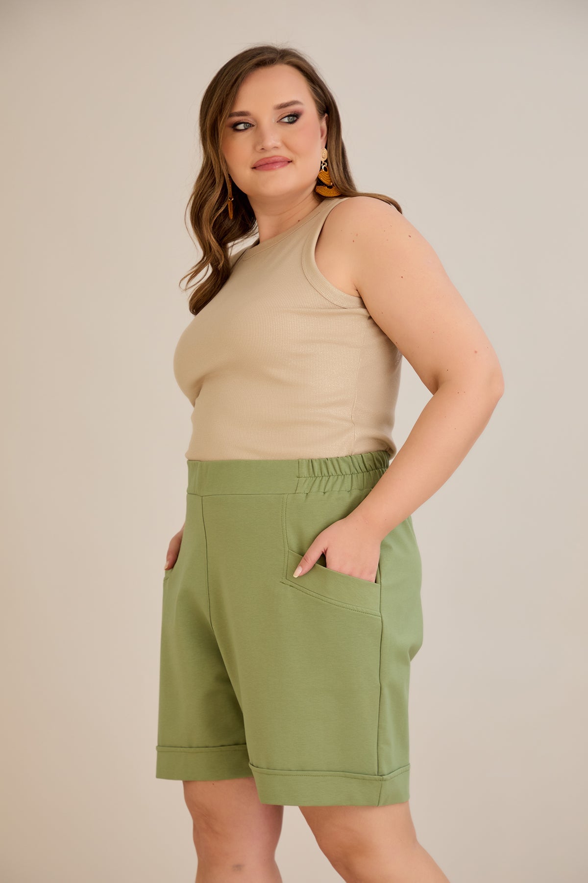 Kurze Hose - Grün