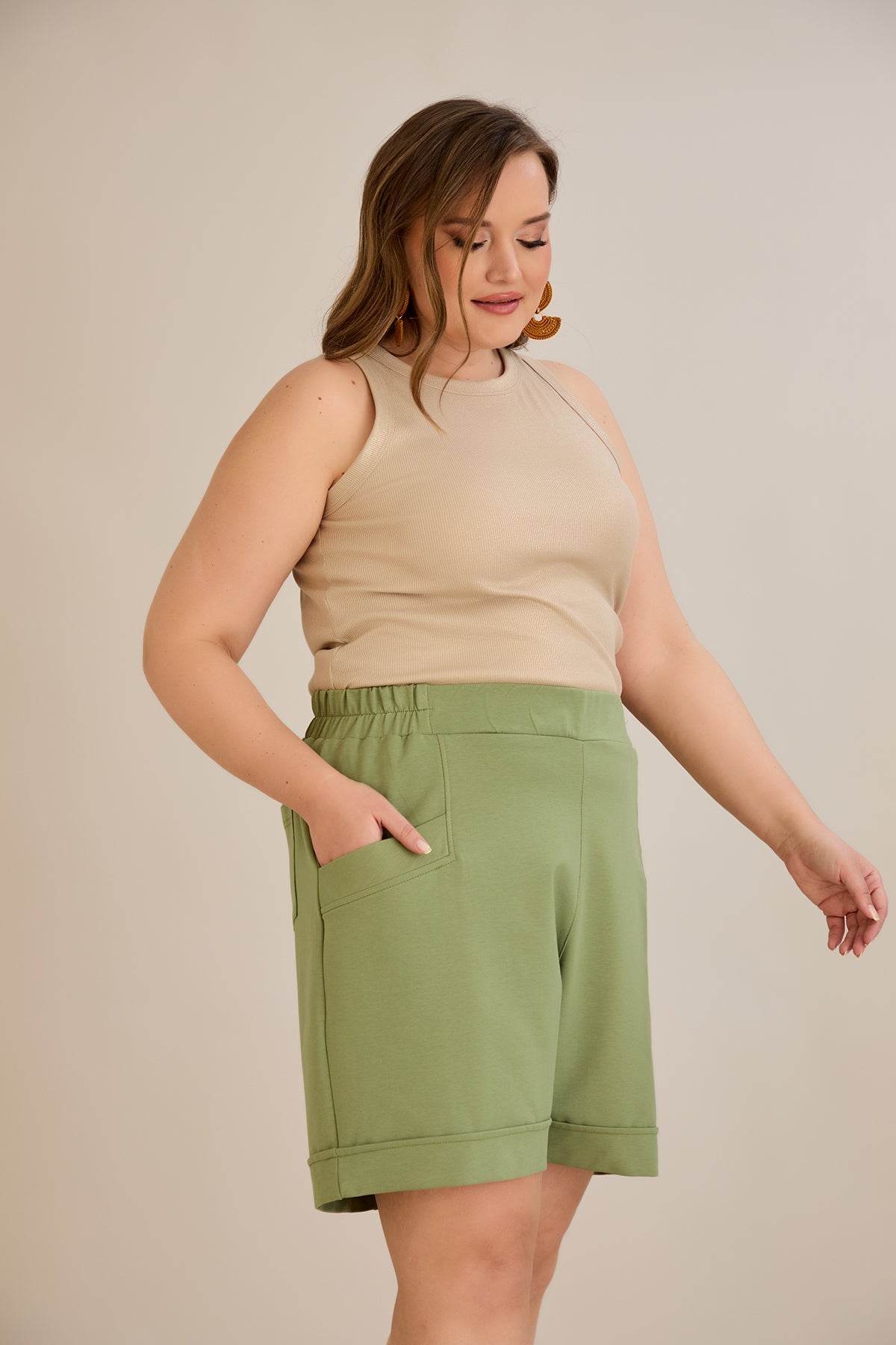 Kurze Hose - Grün