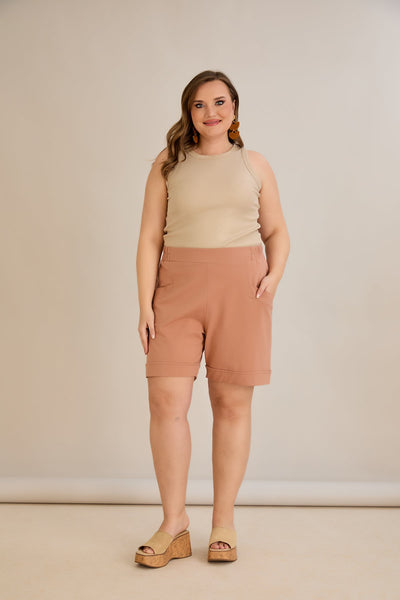 Kurze Hosen - Mocca