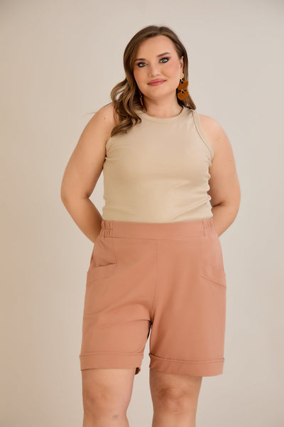 Kurze Hosen - Mocca