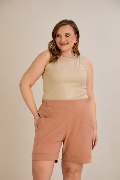 Kurze Hosen - Mocca