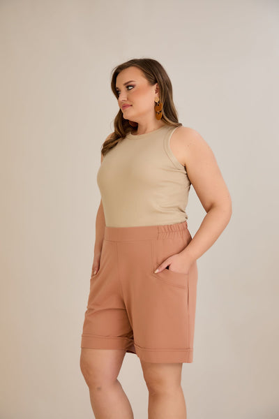 Kurze Hosen - Mocca