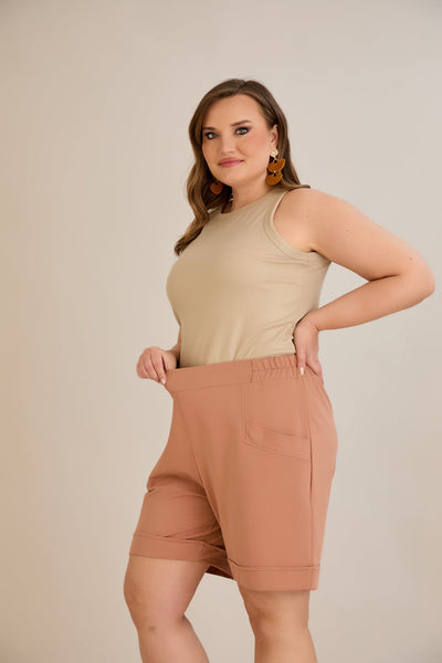 Kurze Hosen - Mocca