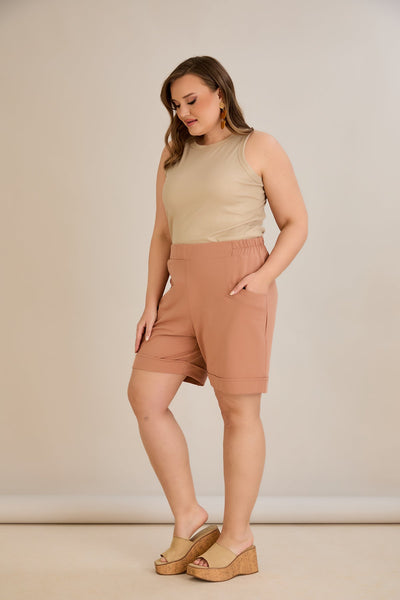 Kurze Hosen - Mocca