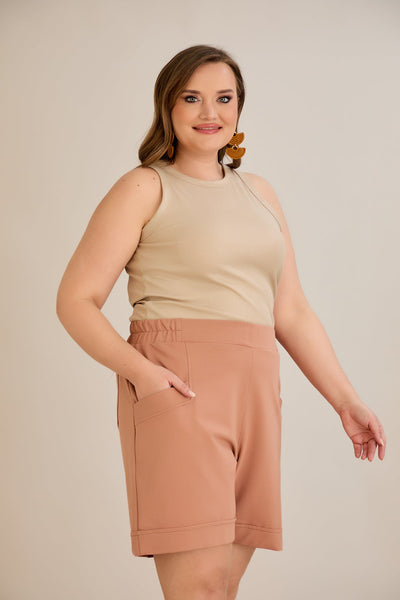 Kurze Hosen - Mocca
