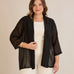Festlicher Chiffon-Überwurf – Schwarz