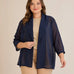 Festliches Chiffon-Cape - Dunkelblau