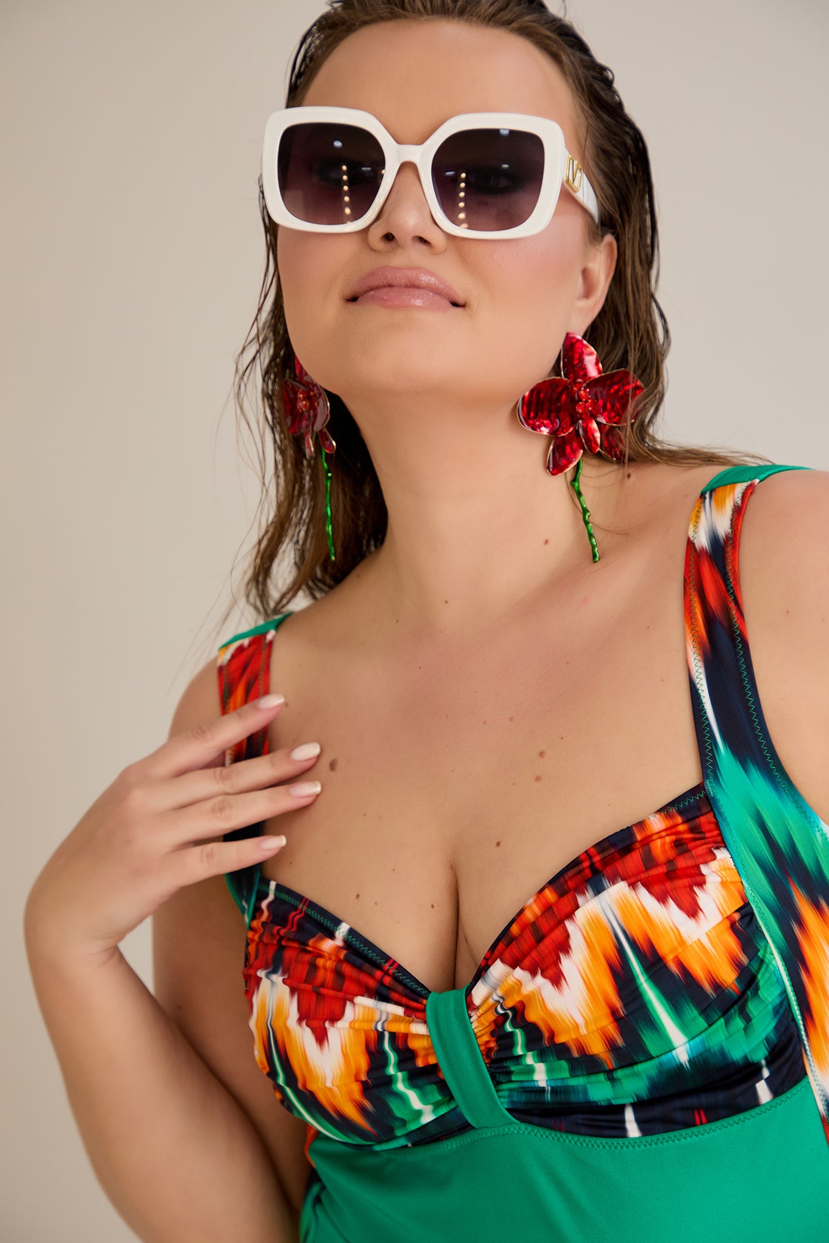 Badeanzug mit Print - Havana – Multifarbe