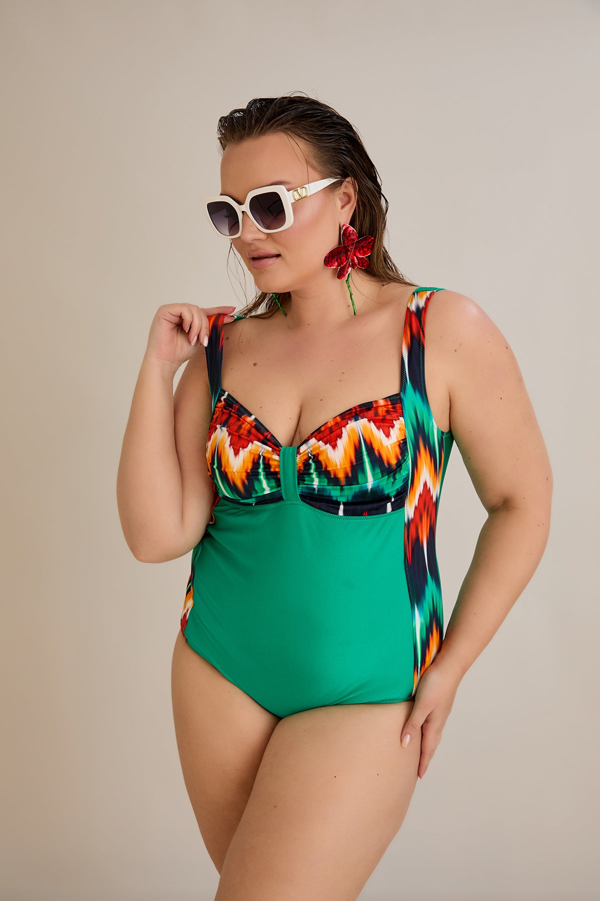 Badeanzug mit Print - Havana – Multifarbe