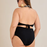 Bikini mit Animal-Print und Raffdetails – Multifarbe